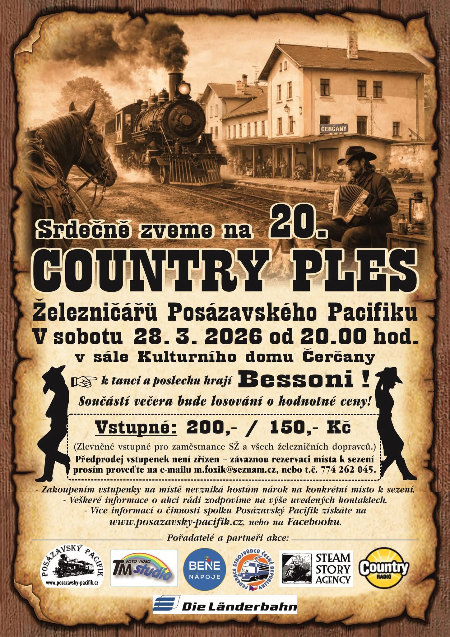 20. COUNTRY PLES Železničářů Posázavského Pacifiku