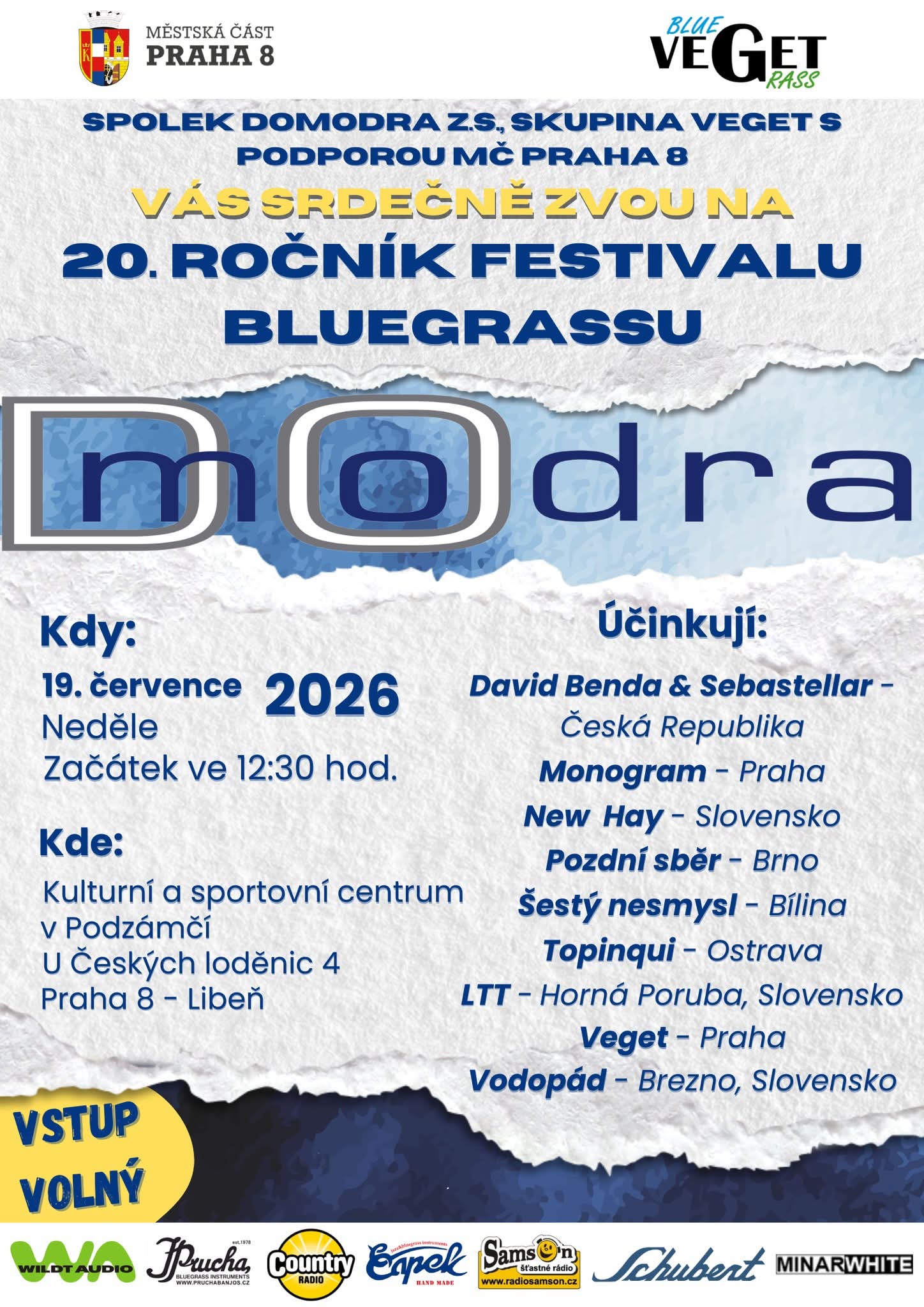 20. ročník festivalu bluegrassu modra