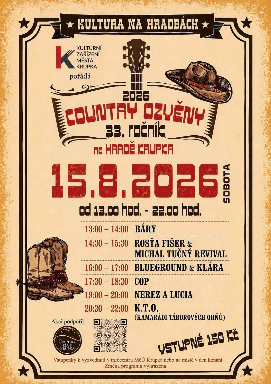 COUNTRY OZVĚNY 33. ročník