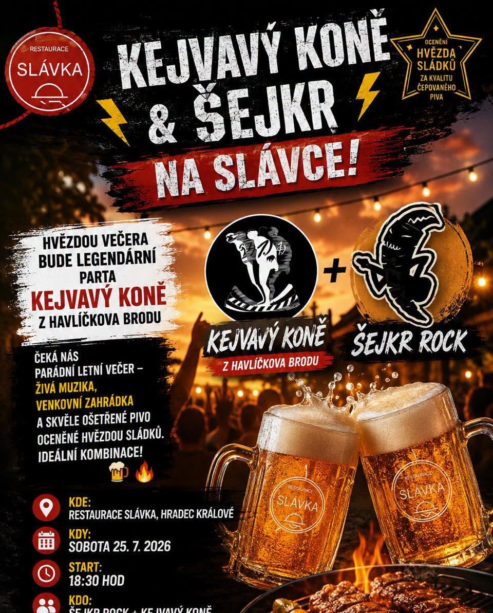 KEJVAVÝ KONĚ & ŠEJKR NA SLÁVCE!