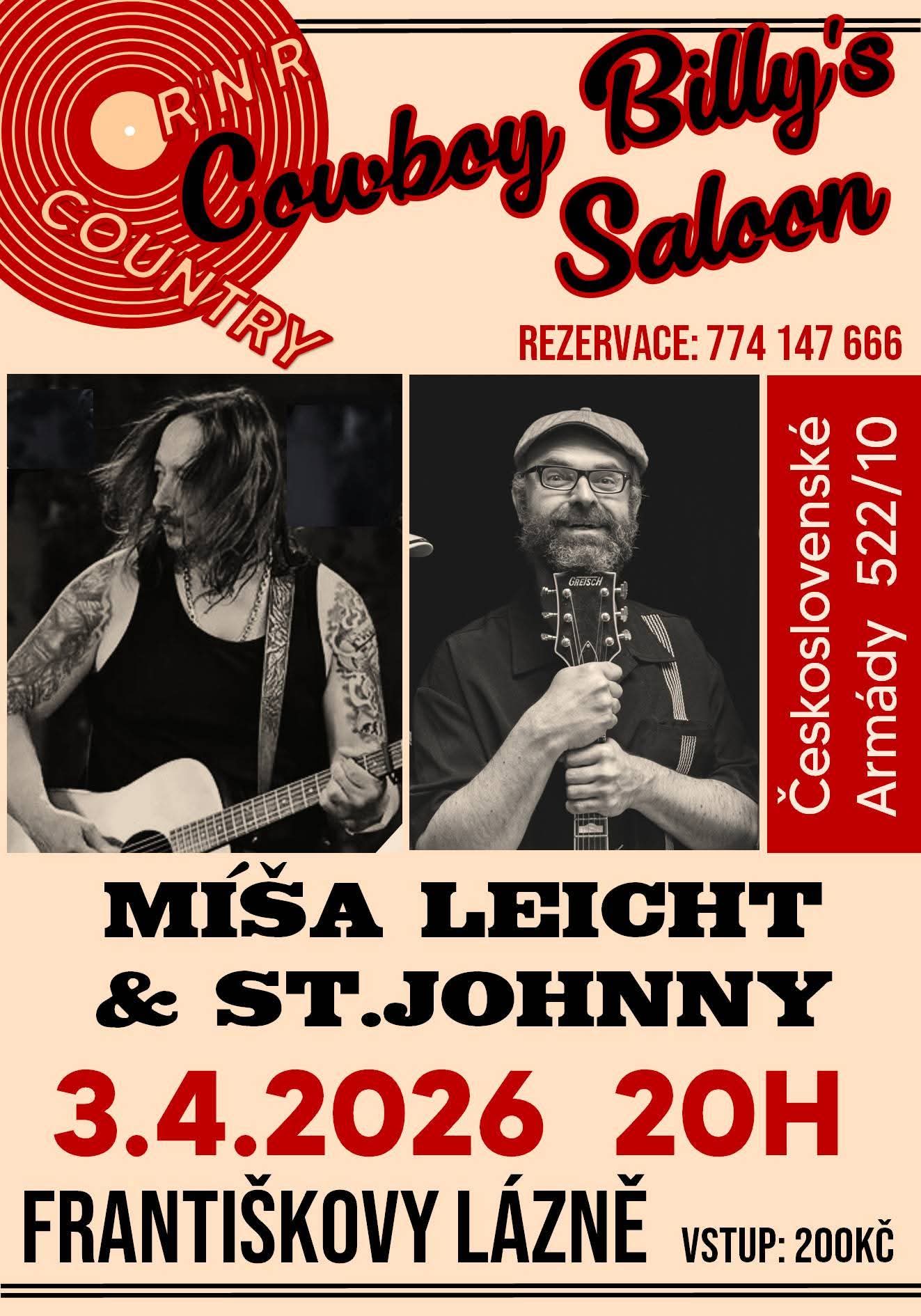 MÍŠA LEICHT & ST.JOHNNY v Cowboy Billy's Saloon