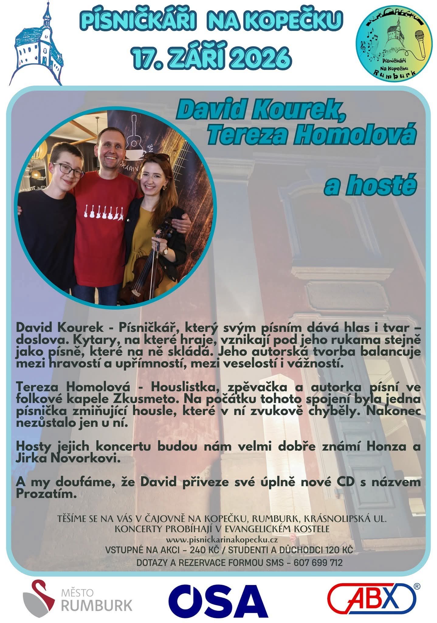 Písničkáři na Kopečku - David Kourek, Tereza Homolová a hosté