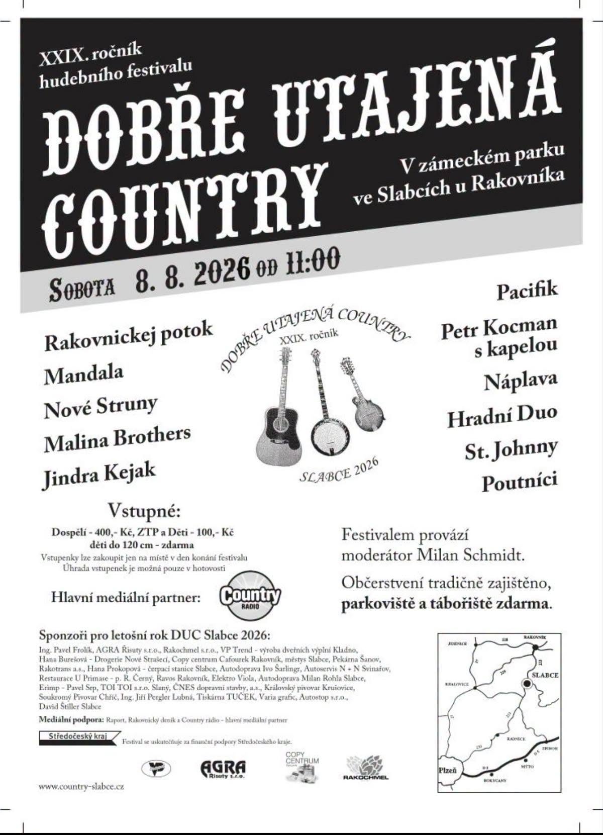 XXIX.ročník hudebního festivalu DOBŘE UTAJENÁ COUNTRY
